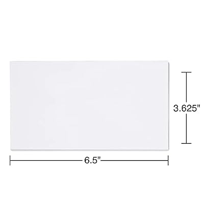Staples #6 White Standard Business Envelopes, VFlap Gummed Closure, LetterSize Mailing Envelopes, 500/Pack