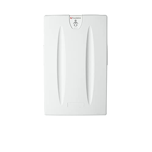 Foundations 100-EV Classic Vertical Baby Changing Station, Wall-Mounted Surface-Mount, Safety Straps and Liner Dispenser, ADA and ANSI Compliant (Light Gray)