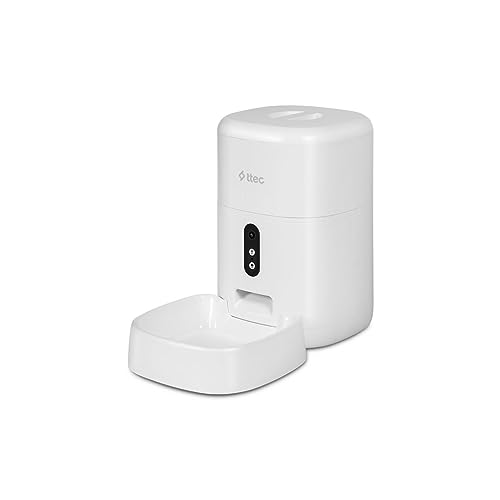ttec Pro Foodie Mangeoire Automatique avec caméra, mangeoire Universelle chronométrée pour Chats/Chiens, caméra 3 Mo avec Vision Nocturne et Prise en Charge WiFi Plan d'alimentation à Distance