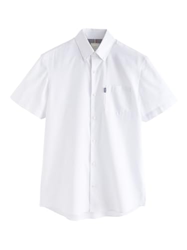 Chemise Oxford repassage facile NEXT Homme coupe slim manches courtes