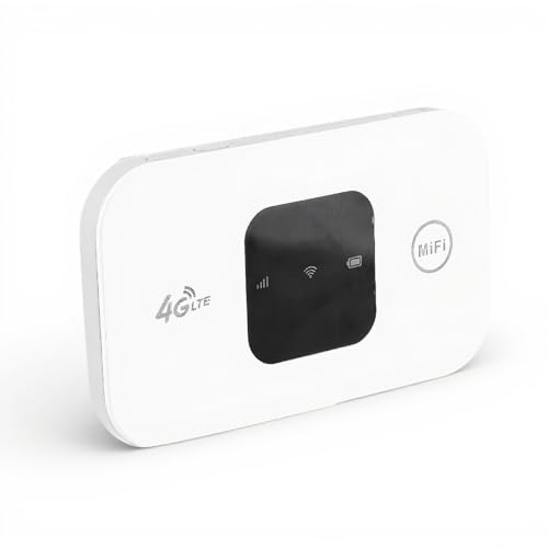 H5577 Enrutador WiFi 4G LTE Portátil, Enrutador de Internet Inalámbrico 3G 4G, Punto de Acceso Móvil con Pantalla Inteligente LED, 72 H en Espera, Dispositivos WiFi de Bolsillo de Alta Velocidad para
