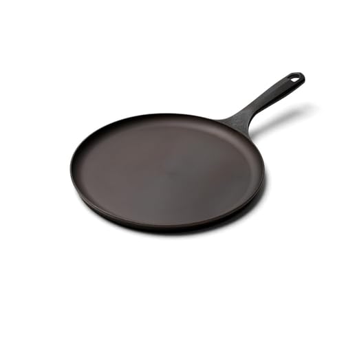 Field Company 10-Inch Round Cast Iron Griddle No.9, Flat Top, Lightweight & Smooth, Preseasoned with Organic Oil Made in USA, Non-Toxic, Vintage Design Cooks French Toast, Hash Browns & Slider...
