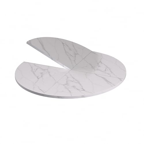 Plateau pliable SEIFE 140cm texture pierre blanche et gain de place - 2
