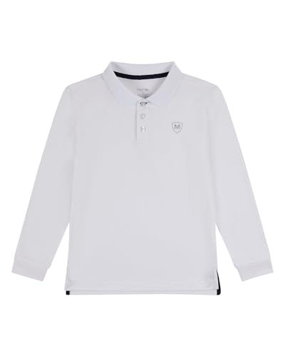 MeMoi Boys Silky Soft Dri-Effect Moisture Wicking Long Sleeve Polo Shirt4