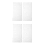 ibasenice White Seashell Guitar Headstock Veneer 4 Pieces Acoustic Electric Guitar Neck Inlay Repair Decoration Sheets