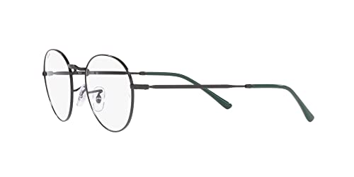 Ray-Ban Unisex RX3582V David Round Prescription Eyewear Frames, Black/Demo Lens, 49 mm - Thumbnail 3