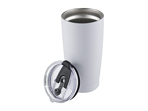 La Mejor Selección de Termo blanco los más recomendados. 42 Termo Acero Inoxidable Doble Capa Térmico 20 Oz con Tapa Portátil Black Tumbler 550ml 10 horas de duración (BLANCO)