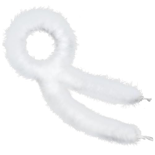 NUOGUAYI Marabu Federboa, 2m Boa zum Basteln, Flauschige Federschal, Einfarbig Federboa, für Bastelarbeiten, Hochzeit, Party, Halloween, Kostüm,...