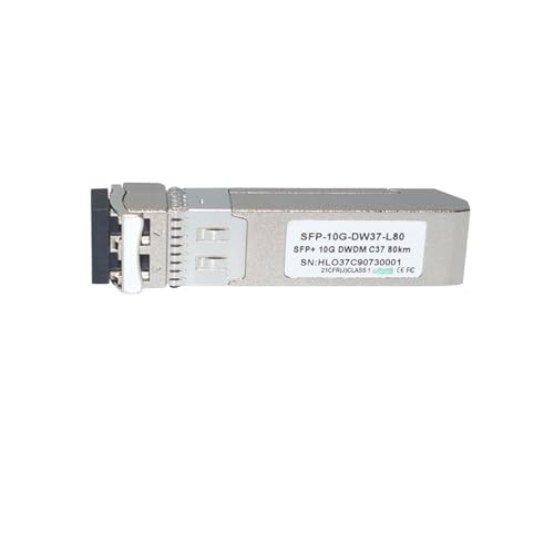 Transmisor-receptor SFP-10G-DW37-80 de 10G y canal CH37 para fibra óptica SMF LC
