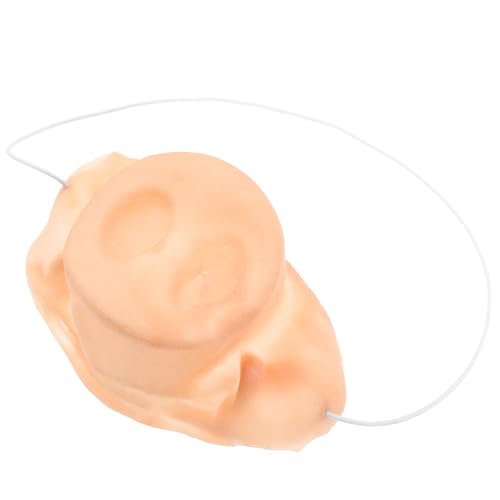 Toyvian Cabeza De Animal Con Piel Sintética Y Nariz LED Accesorio Para Fiestas Disfraz De Cerdo Para Cosplay Accesorios Para Disfraces De Halloween Figuras De Animales