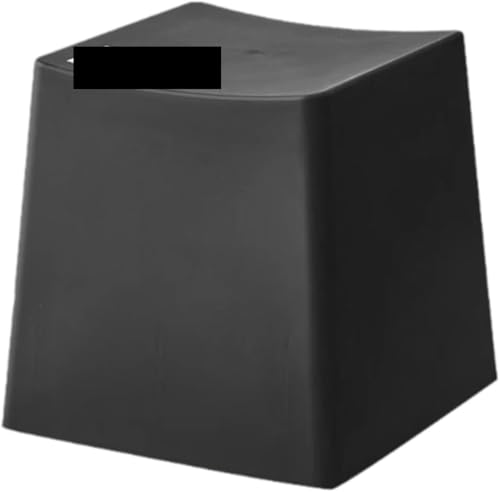 Table de chevet ou appartement petit espace tabouret noir