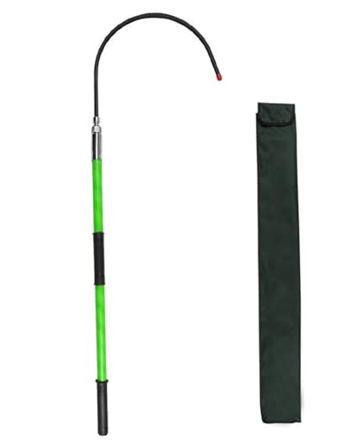 Red Portable Electrical Insulated Rescue Hook Stick, High Voltage Safety Tool For Electric Vehicle Repairs/Electrical Gear, Fiberglass Life-saving Pole 10kV 35kV 110kV 220kV(1m/39.4in/3.3ft)(Green,300