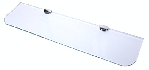 BSM Marketing Étagère en verre pour salle de bain, cuisine, chambre à coucher 600 x 150 mm