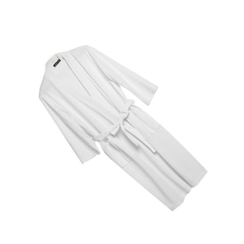 WESIEVYA Bata de Baño Transpirable de Manga Hombre Albornoz Blanco Xl Pijama Práctico y Multifuncional para Hogar Ropa de Noche Cómoda para y Verano