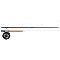 Greys Fin Fliegenruten- & Rollen-Set | 4-Teilig Fast Action Rute Mit Fin Scheibenzug Rolle | Hochleistungs-Süßwasser-Komplettset | Mit Ruten- & Rollen-Tasche | 9ft | 5/6