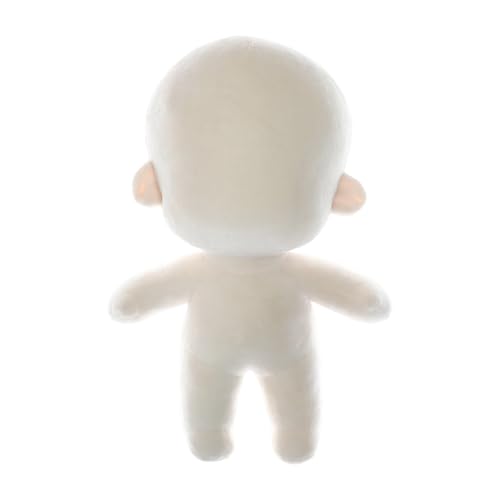 Gissroys 20 cm personalizable cuerpo de muñeca de algodón desnudo suave proyecto de artesanía de tela para principiantes y profesionales decoración del hogar cuerpo de muñeca de trapo suave