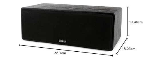 Micca MB42-C Center Channel Speaker for Home Theater, Surround Sound, Passive, 2-Way (Black, Each) - Image 6