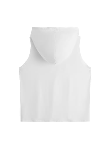 Image of SweatyRocks Women's Workout Tank Tops Sleeveless Running Athletic Hoodie Sports Gym Exercise Tops Dance Clothes