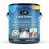 Liquid Rubber Color Sealant - Multi-Surface Leak Repair Indoor and Outdoor Coating, Water-Based, Easy to Apply, Medium Brown, 1 Gallon