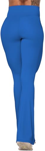 Image of Sunzel Flare Leggings, Crossover Yoga Pants with Tummy Control, High-Waisted and Wide Leg