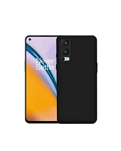 Image of Mobile Back Cover Case for Oneplus Nord 2 (5G) (Silicone Case|CameraProtection|Black SC1510)