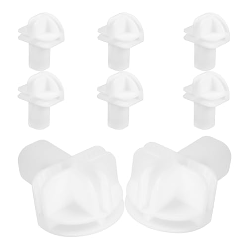 Healvian Conectores para Estanterías de Cubo de Alambre, 8 Piezas de Plástico, Hebillas para Ensamblaje Rápido en Armarios, Trasteros y Espacios de Almacenamiento