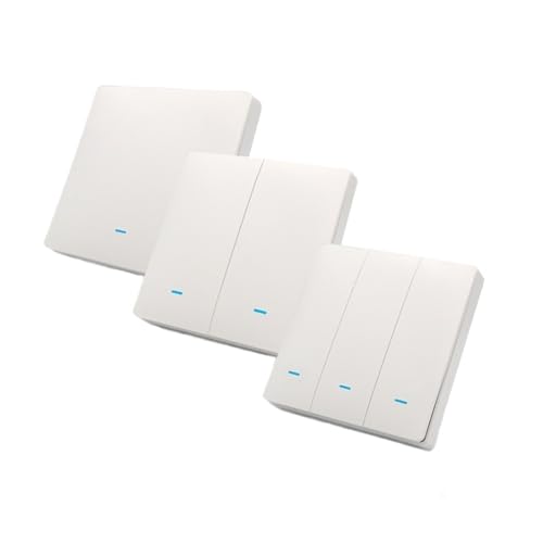 Applique murale à bouton-poussoir triple commande 90-250V avec câblage neutre stable