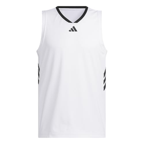 adidas Men's Basketball Legends 3-Stripes Tank Top4
