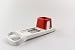 Tupperware Mandolina Mini con rallador Blanco Rojo