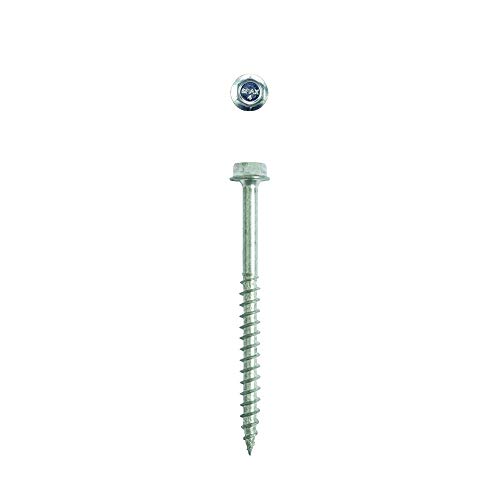 Image of SPAX 4571010701005 1 /4 x 4 Hex Drive Washer Head Zinc Powerlag Screw (50 Pieces per Box)
