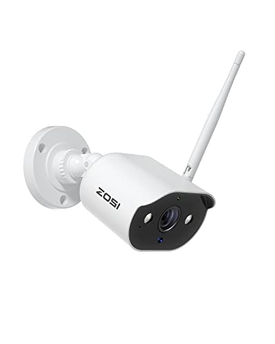 ZOSI 2K 3MP Cámara de Vigilancia WiFi para Kit de Cámara de Seguridad Inalámbrico, Visión Nocturna en Color, Audio Bidireccional, Cámara Adicional C302
