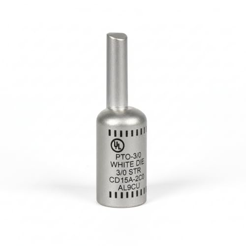 Image of Morris 90986 Offset Solid Pin Terminal Compression Type Connector with 3 /0 to 1 /0 Wire Range, 5-Pack