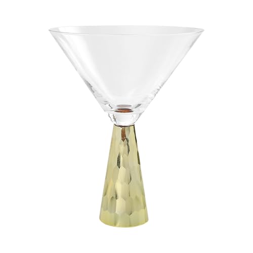 Coupe à vin polyvalente à base dorée, l'accessoire élégant à offrir