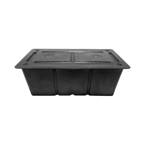 Generic Eagle Float Flanged Dock Floats, Multiple Size Options, Floating Dock, Dock Flotation, Foam Core, Waterproof and Weatherproof, 15-Year Manufacturer Warranty (2'x4'x12), Black