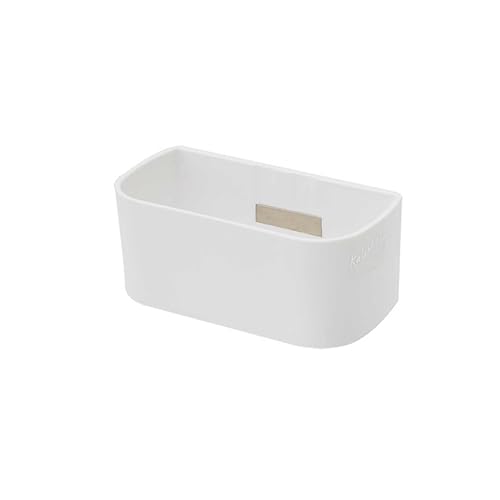 KalaMitica - Magnetischer Stifthalter, Markerhalter, Blumentopf - Behälter für Magnettafel, Kühlschrank und Andere Magnetische Oberfläche - 13,8 x 6,7 x 5,7 cm - Weiß