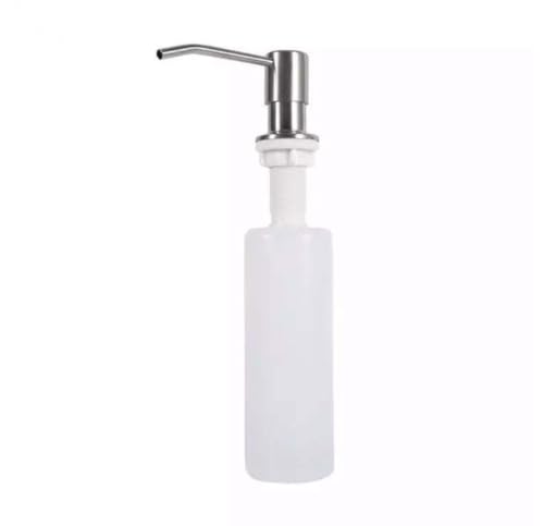 Dispenser Embutido Dosador de Detergente para Pia de Cozinha Dispensador Lavatório Inox de Sabão de Embutir em Bancada 500ml