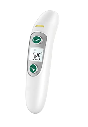 Marsden dual mode forehead & ear thermometer with multi-functions for room, liquid & surface temperature