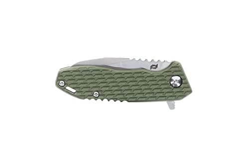 Schrade Pasta Delta Class Tenacity de 15 cm com lâmina de aço AUS-10 de 6,35 cm e alça de alumínio p