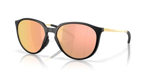 Oakley Woman Sunglasses Matte Black Frame Prizm Rose Gold Polarized Lenses 57MM