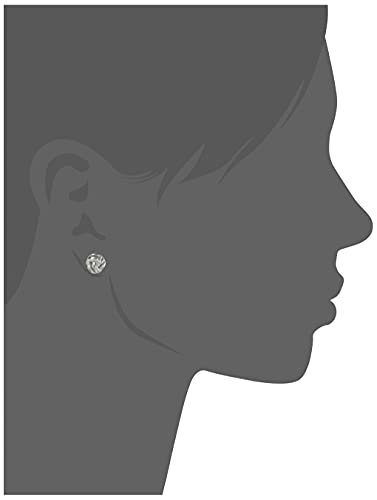 Rhodium Plated Stud Earring