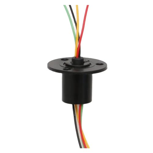 1 Piece Miniature Slip Ring 2/4/6/8/12/24 Channel Wire 2A 12.5mm/15.5mm Rotating Dining Table Slip Ring Electric Collector Ring Connector (Color : Dia.12.5mm 2CH 2A)
