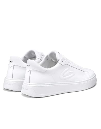 Alberto Guardiani Wählen Sie für Ihre täglichen Looks die neuen weißen NEW ERA Sneaker von Guardiani. Hergestellt aus weichem Leder, machen sie sich auch dank des Logos im Teil L unverwechselbar,
