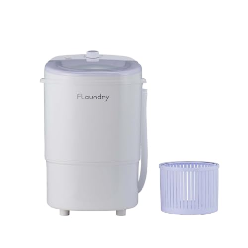 フランドリー (Flaundry) しっかり洗える小型洗濯機 E103 簡易脱水機能付き 子供服 ペット服 靴 ユニフォーム 泥汚れ 容量 16.5L 洗濯容量 3kg 脱水容量 1kg パワフル洗浄力 持ち運び可能 半透明のふた 保証期間あり ダイヤ daiya
