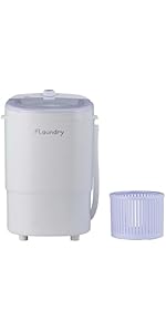 Amazon.co.jp: フランドリー しっかり洗える小型洗濯機 E103 簡易脱水