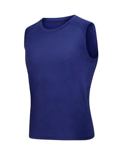 Image of Somaibo Boys Sleeveless Compression Shirt Youth Athletic Tank Tops Kids Quick Dry Basketball Football Undershirt