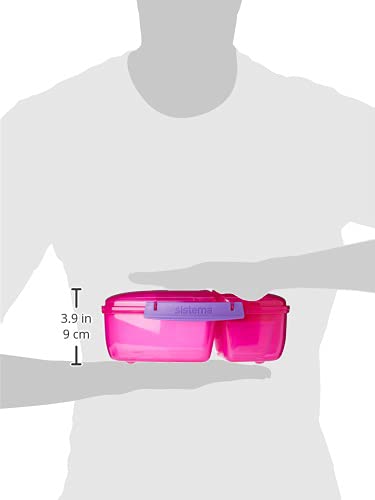 Sistema-40920-Lunch-Triple-Split-Lunch-Box-with-Yoghurt-Pot-2-L-Assorted-colors