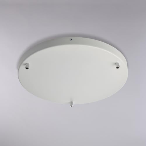 Rosace multicâbles fer blanc 3 trous BL290-PL3-DM40-BCO pavillon plafond blanc d40