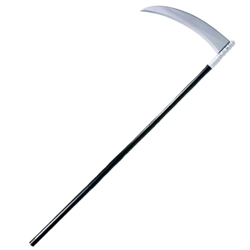 Kangaroo Grim Reaper Scythe Weapon – Prop for Halloween Parties – 40-inch Long Sickle for Kids and Adults – Costume Accessory – Plastic Prop