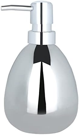 Wenko Polaris Soap Dispenser, Ceramic, Petrol, 9.5 x 9 x 16.2 cm