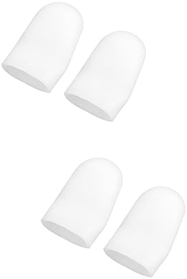 24 Pcs Latex Tips Glow in The Dark Toe Stretcher Skin Sleeve Medical Gloves Household Cover Wear-Resistant Protector Latex Gloves Silicone Gel Corn White Thumb